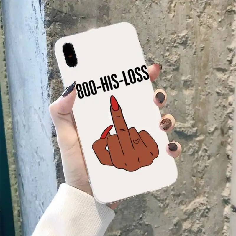 TOPLBPCS зарабатывать деньги черная голова девушка силиконовый черный чехол для