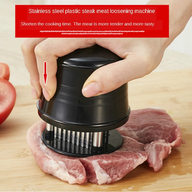 

Kitchen Cooking Tools Professional Meat Tenderizer Needle with 56 Stainless Steel Blades Tender Meat Hammer