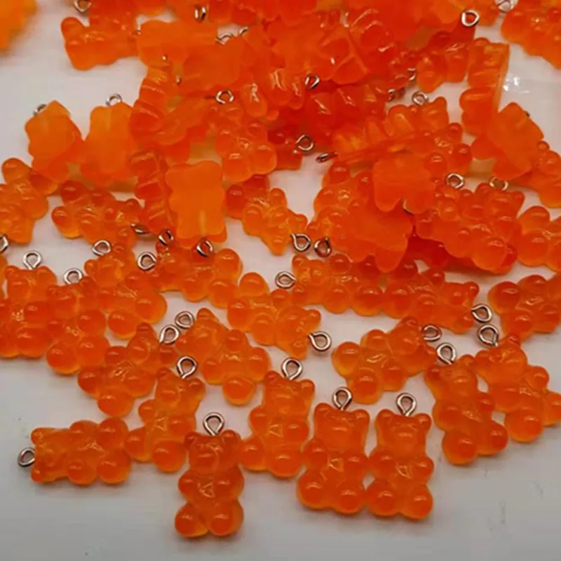 (10 шт./упак.) Медведь гламур Смола блестящие Жевательные Конфеты Прозрачные