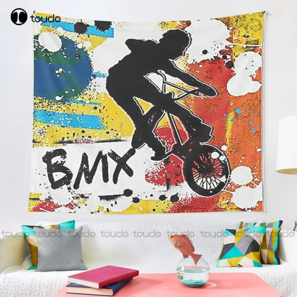 Настенный художественный гобелен Bmx в стиле хип-хоп настенное украшение для