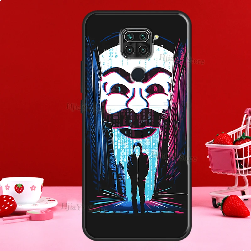Чехол Mr Robot Fsociety Soft Cover для Xiaomi Redmi Note 11 10 Pro 9 8 8T 11S 10S 9A 9T 9C.
