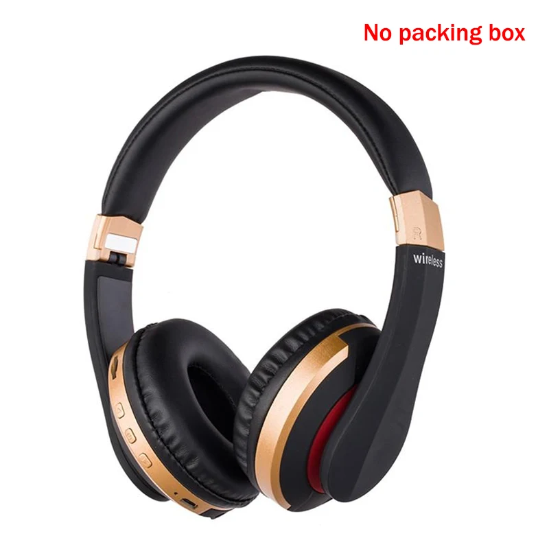 without packing Беспроводные наушники MH7 с Bluetooth 5,0, беспроводные наушники с громкой связью, наушники для игр, складные наушники с поддержкой карт TF, FM, смартфон - Цвет: without packing