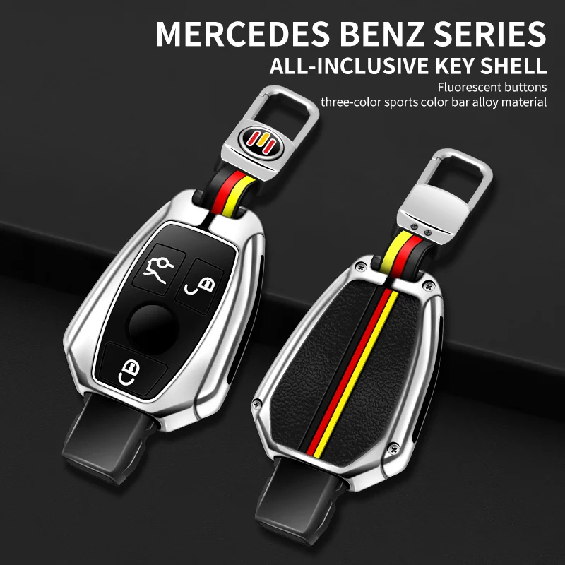 

Car Key Case Cover Key Bag For Mercedes Benz A B C S Class AMG GLA CLA GLC W176 W221 W204 W205 Accessories Holder Shell Keychain