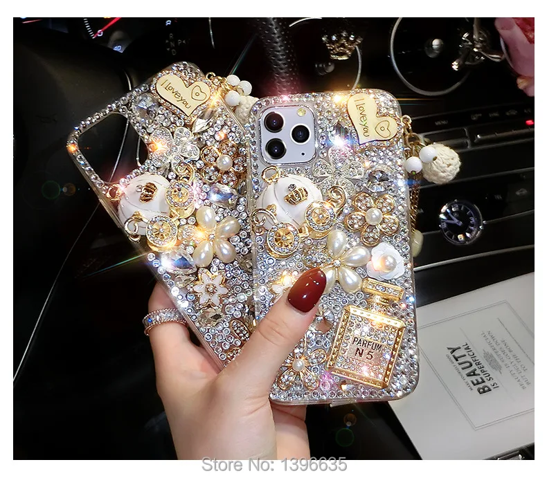 Роскошный блестящий 3D чехол с короной и замком для Samsung Galaxy S9 S10 S20 S21 Plus FE Note 20 10 Lite 9