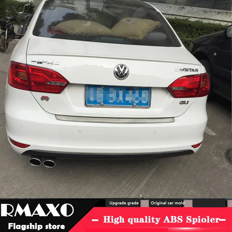 For Volkswagen Sagitar Spoiler 2012-2014 Jetta High Quality ABS Material Car Rear Wing Primer Color | Автомобили и мотоциклы