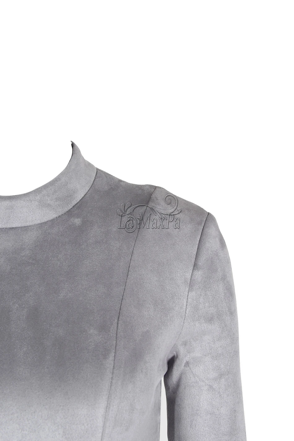 2021 летнее Серое Женское платье сексуальное тонкое Дамское бархатное с круглым