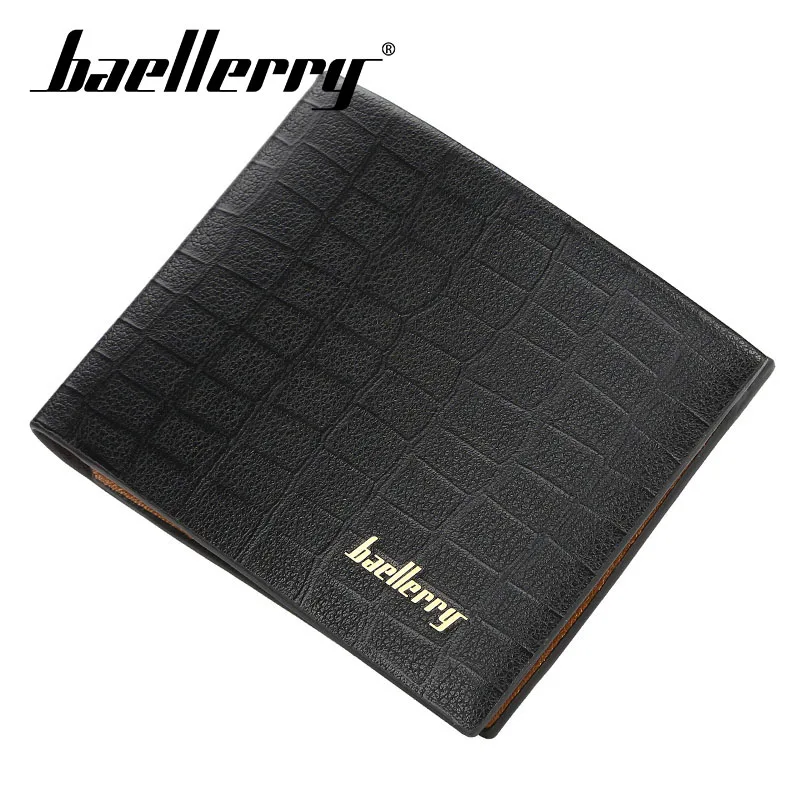 

Baellerry Wallet Men Business Short Wallet PU Leather Clip Porta Handbag Note Compartment Card Holder Coin Pocket Men Wallet