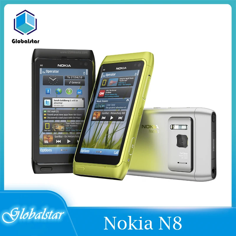 Nokia N8 Восстановленный Оригинальный мобильный телефон 3G WIFI GPS камера 12 Мп