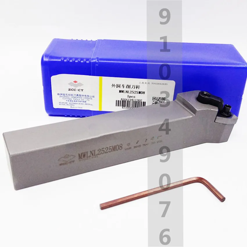 

ZCC.CT MWLNL2525M06 / MWLNR2525M06 / MWLNL2525M08 / MWLNR2525M08 External Turning Tool Cutter bar 1PCS/BOX