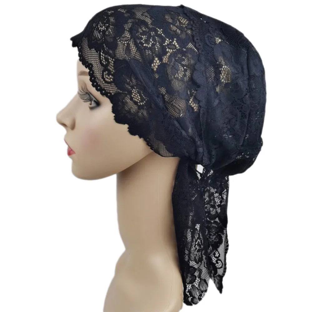 Кружевное нижнее белье мусульманский хиджаб внутренняя шапка женская ниндзя