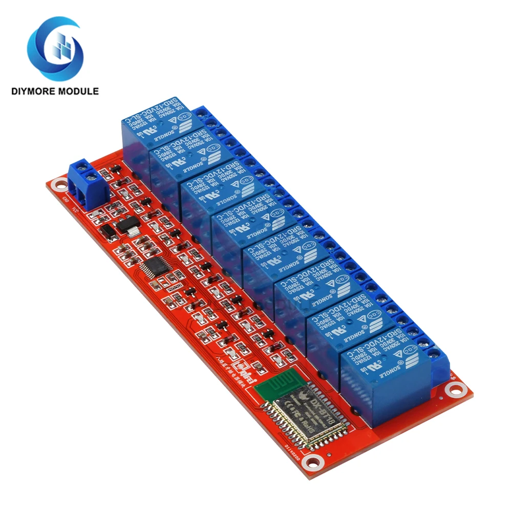 Релейный модуль Bluetooth 5 В 12 8 каналов | Электронные компоненты и принадлежности