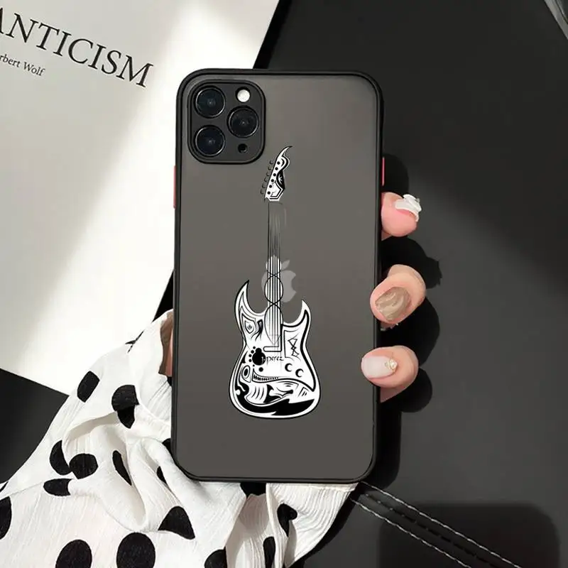 

Music violin notes funny Phone Case Matte Transparent for iPhone 7 8 11 12 s mini pro X XS XR MAX Plus mobile bags