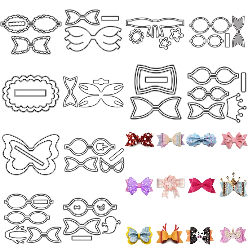 

Layering bow-knot Bow Metal Cutting Dies Stencils for DIY Scrapbooking Craft Paper Decor Embossing Dies 2021 NEW Arrival