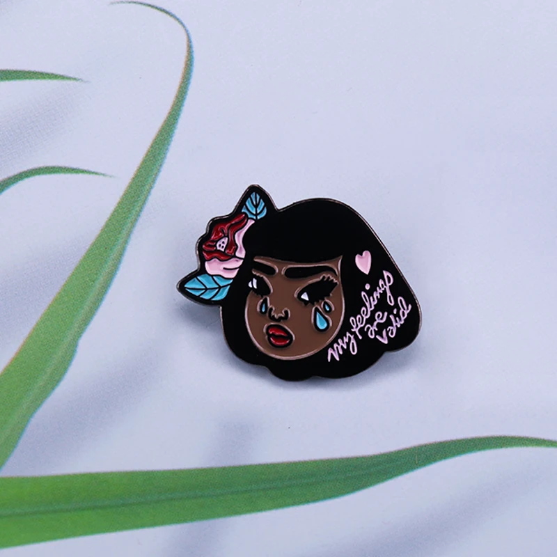 Мои чувства-это действительная эмалированная булавка брошь для умственного