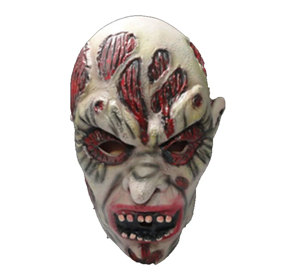 Латексная страшная маска для взрослых на Хэллоуин дышащая всю голову Хэллоуина
