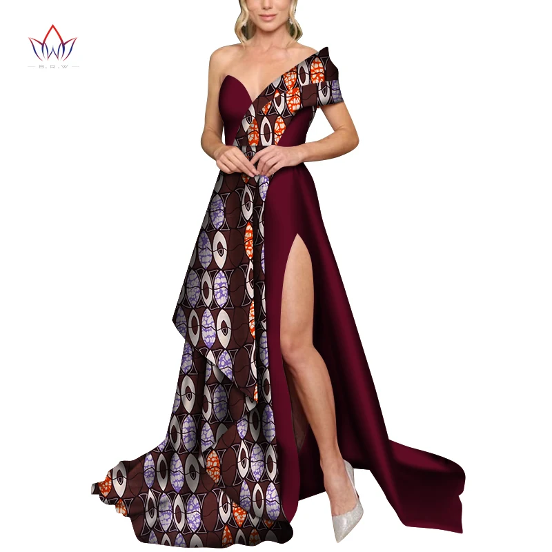 African Dresses For Women 2021 New African Africa Clothing Fashion Designs Dashiki African Wax Prints For Women Clothing WY7356