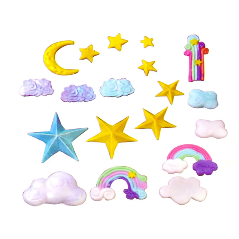 9pcs/set Rainbow Cookie Cutter plastic mold fondant Cake decoration baking Tool soap chocolate pastry Mold |