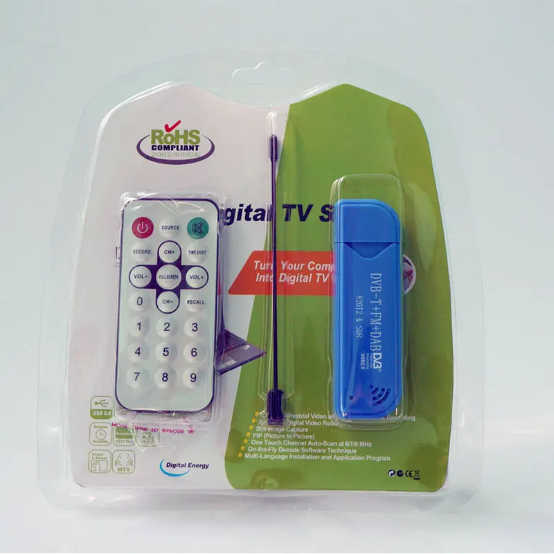 Wishcolor DVB-T Stick приемник + FM DAB 820T2 и SDR ресивер полный комплект RTL2832U R820T2 для фото |