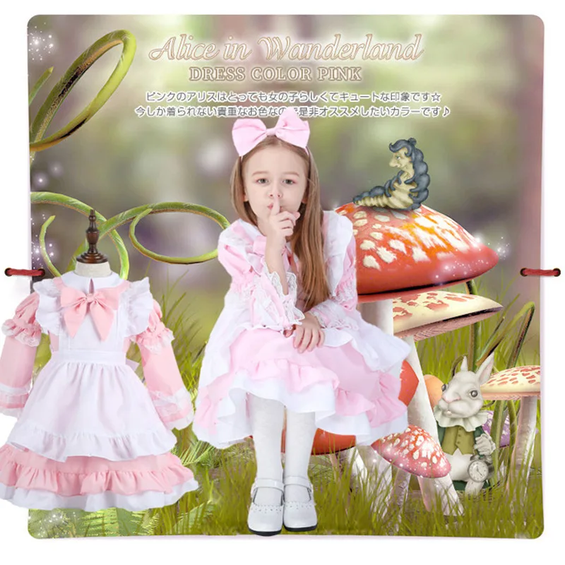 Alice Party Girls Wonderland Dress Carnival Stage Performance Prom Fancy Costume Princess Dresses Art Shooting Clothes | Детская одежда