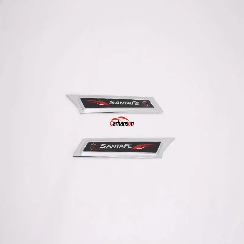 Автомобильные аксессуары для hyundai Santa fe боковой знак Santa Fe Авто Стайлинг наклейка хром углеродное волокно боковой знак крыло Emble