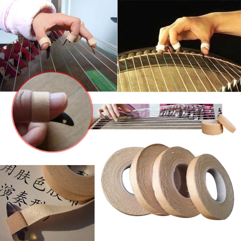 1 рулон клейкой защитной ленты для ногтей для guzheng и Pipa lute палочки Музыкальные инструменты аксессуары 1 см X 500 м