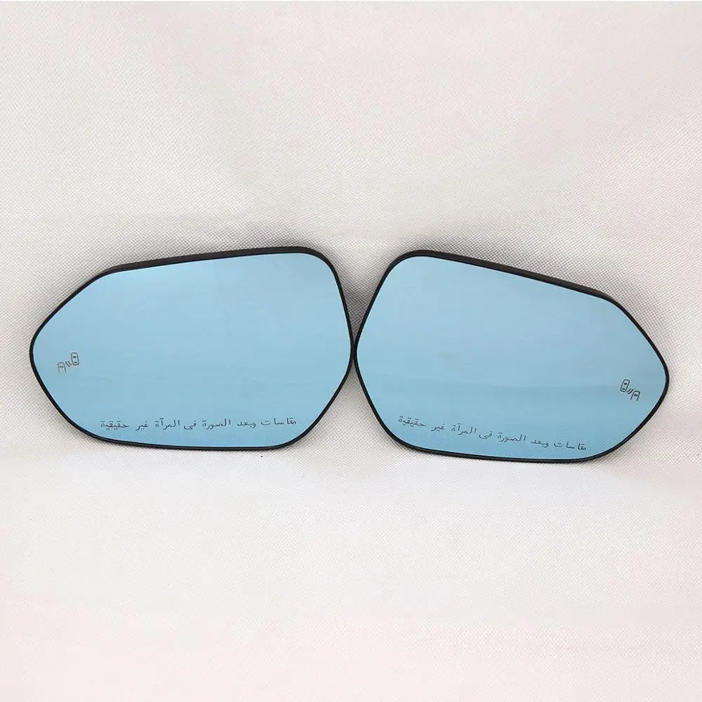 Blue Mirror Car Side Rearview Mirror Glare Proof Mirror Heated Rearview Mirror BSM Emblem For Toyota Camry 2018 2019 2020