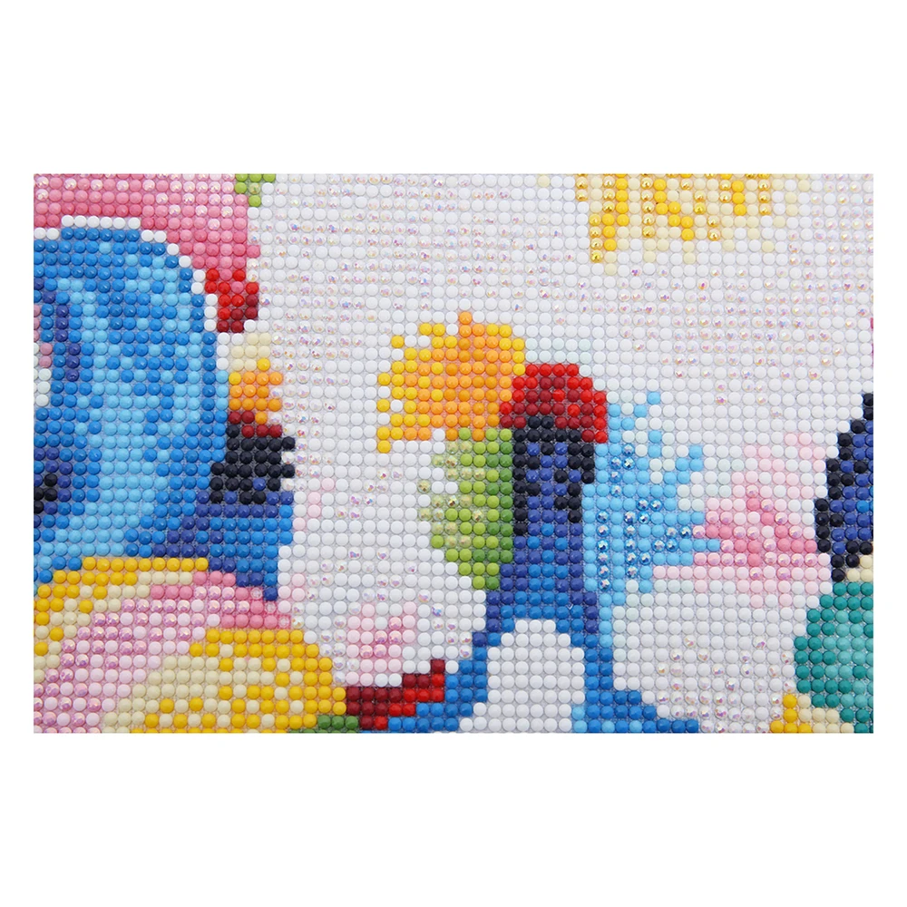 

LZAIQIZG Full Round Diamond Painting White Cat AB Drill Brush Glue Canvas Diamond Embroidery Animal Home Decor Dropship 25x35cm