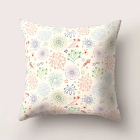 plant one side print cushion cover polyester decorative for sofa seat soft throw pillow case cover 45x45cm home decor