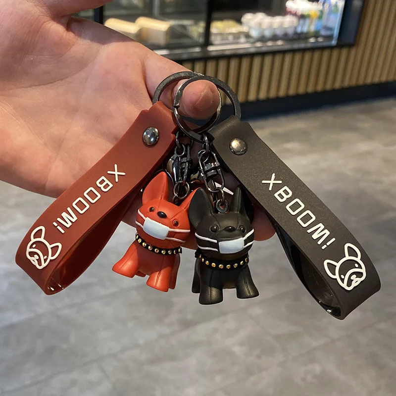 Брелок для ключей в стиле французского панка ювелирный брелок из искусственной