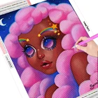 Набор для алмазной вышивки сделай сам, мозаика с вышивкой в виде собаки, мультяшной куклы для девочек, домашний декор, рождественский подарок, искусство