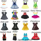 Платье для девочек Olaf платье Эльзы 2 новый костюм принцессы Рождество Хэллоуин синее платье Снежная ледяная королева платье Анны платье Tiana Minni