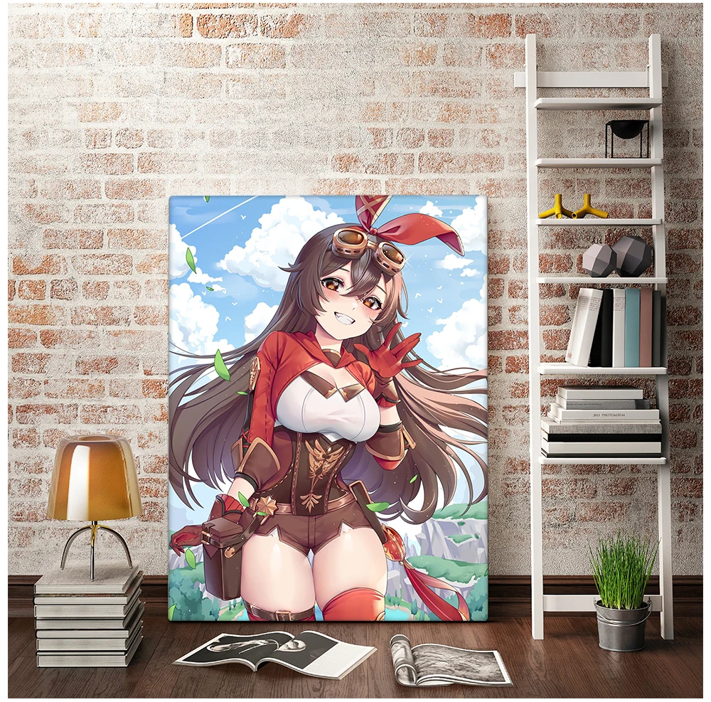 

Canvas Painting Poster Game Genshin Impact Cartoon Characters Modular Pictures Wall Art Home Boy Room Canvas Decor Printing