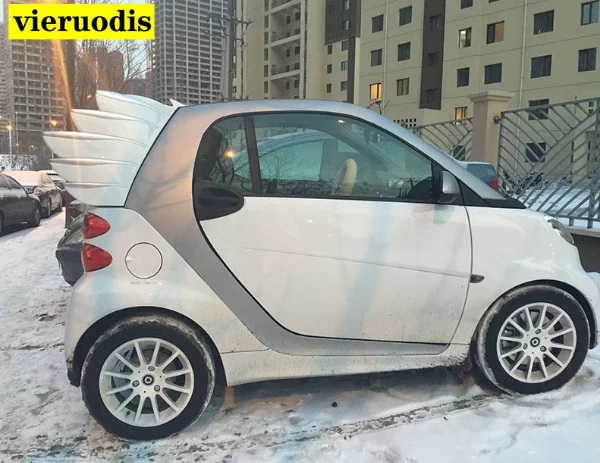 Для Benz Smart Fortwo 2008-2014 задний Аэро крыло спойлер багажник загрузки Спойлеры ABS серый