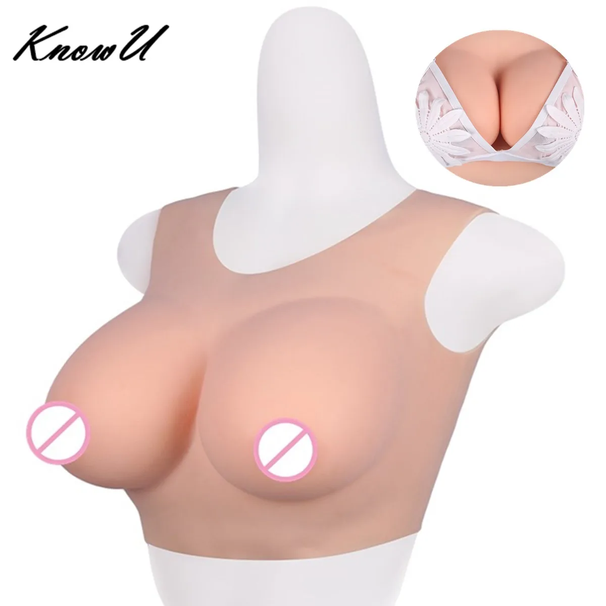 KnowU D Cup силиконовые блестящие колготки подходящие для трансляций |