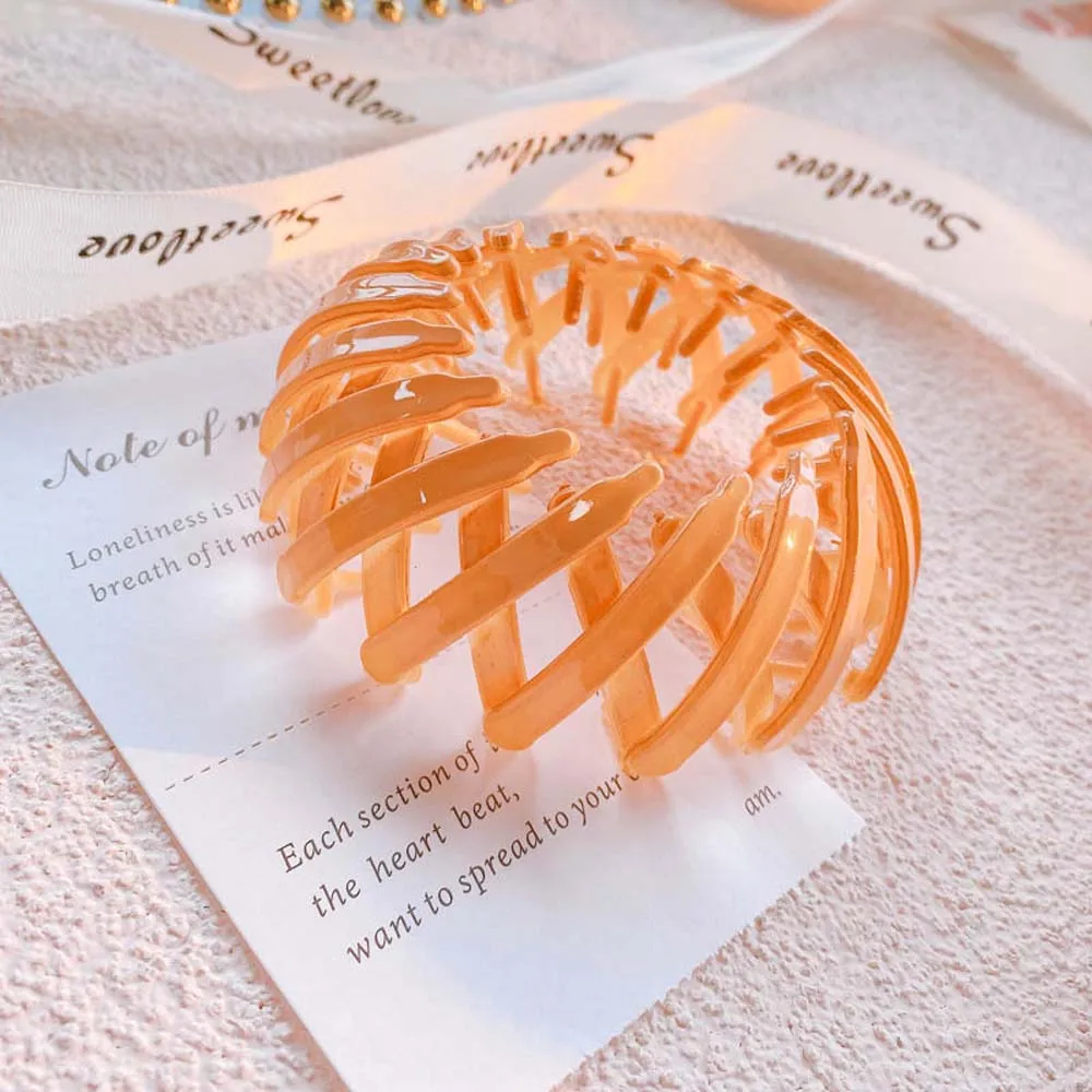 

Women Hair Claws Horsetail Buckle Big Crabs Hair Claws Hair Clip Bird Nest Expanding Hairband Hair Accessories Female Ponytail