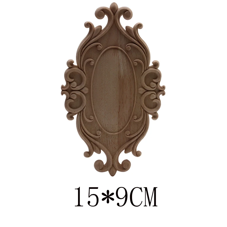 

Деревянные фигурки накладка деревянная аппликация деревянная Декаль Декор античный Европейский длинный большой цветочный деревянный шкаф стены Европейский