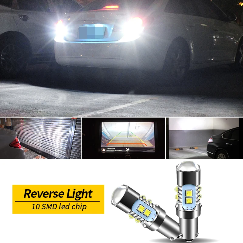 Светодиодная лампа задсветильник хода H21W BAY9S 64136 Canbus для BMW F30 F80 F31 G30 F90 F11 G31 E61 X3 G01 F97