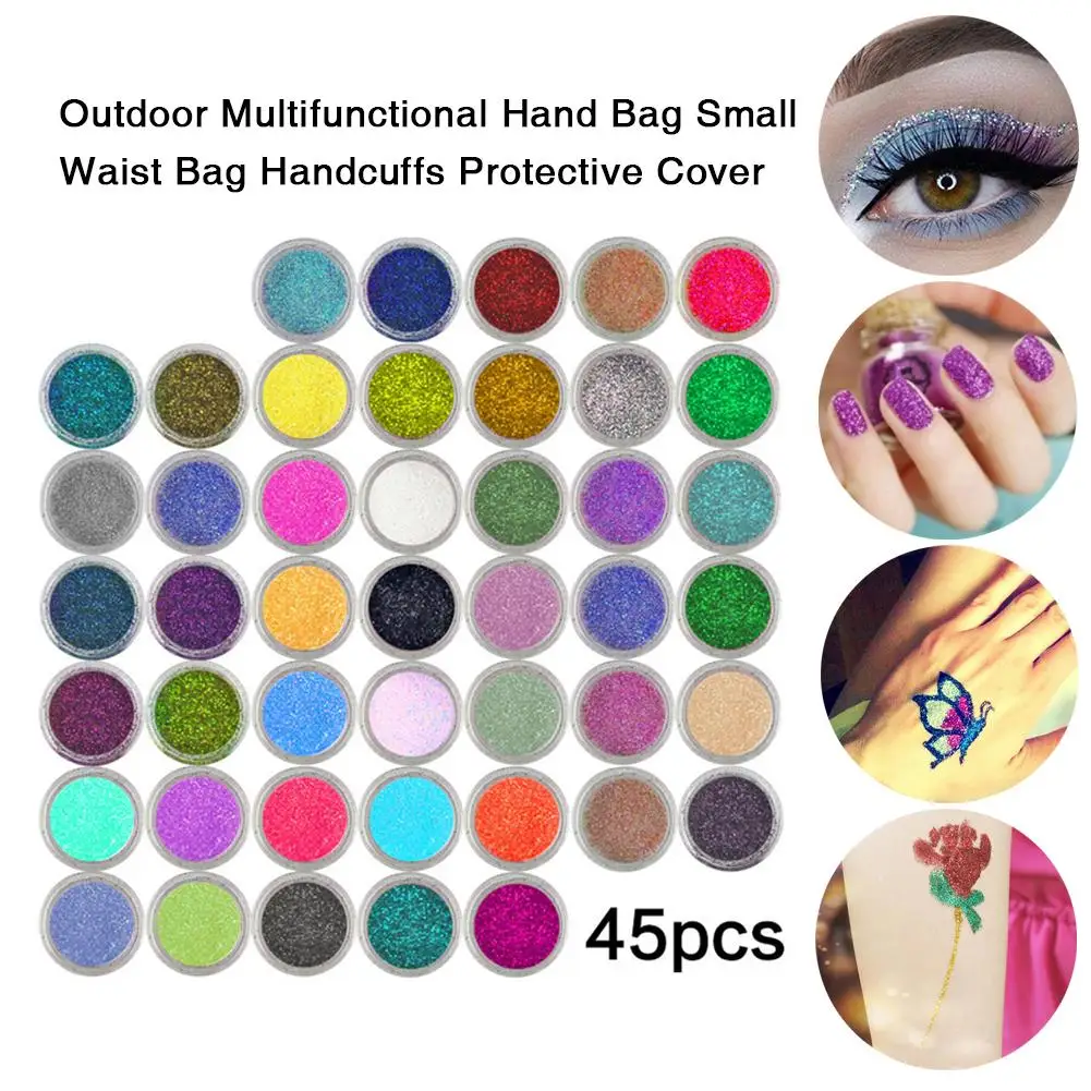 Блестящий тонкий порошок пыли для ногтей макияж блеск тела мерцающая пудра