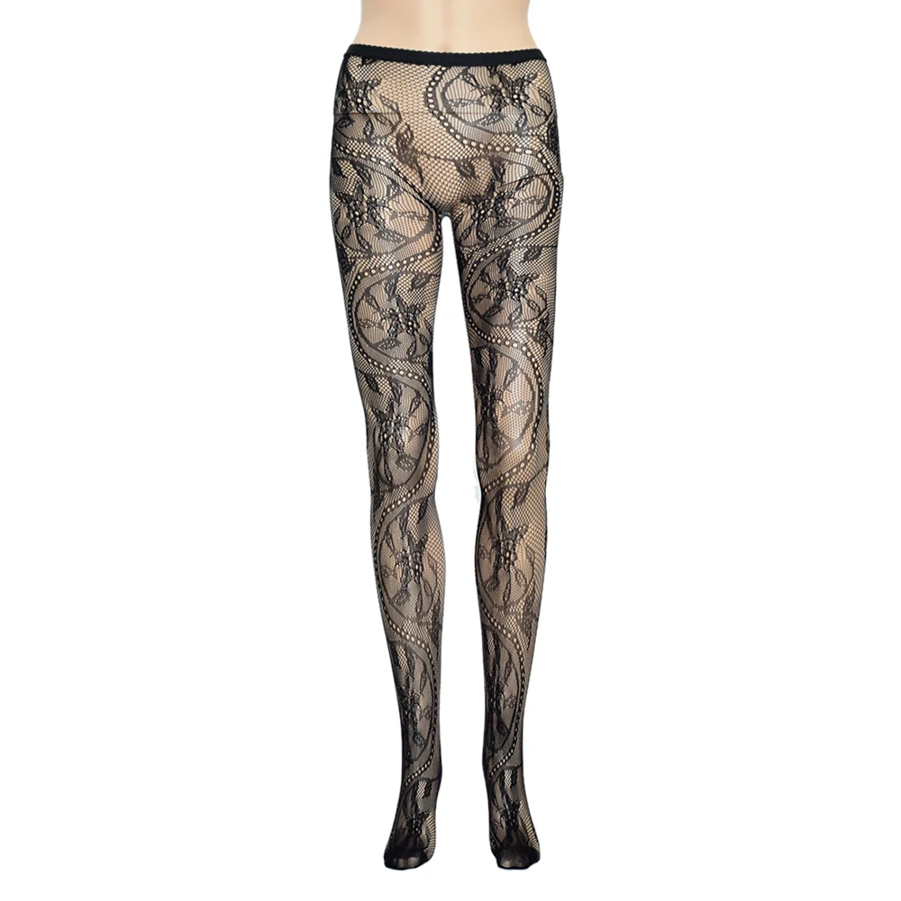 

New Charming Floral Pattern Fishnet Women Pantyhose Sheer Pantyhose Sexy Tight
