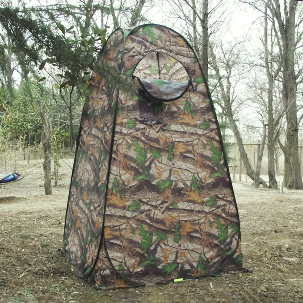 Newest Toilet Tent Portable Privacy Shower Camping Pop Up Camouflage UV Function Outdoor Quick Opening Dressing | Спорт и