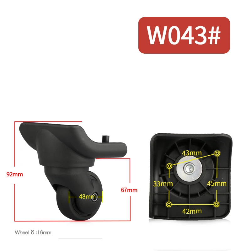 Luggage Wheels Accessories Replacement Wheels Silent Wheel Shock Absorption Universal Casters Repair Luggage High Quality Wheels