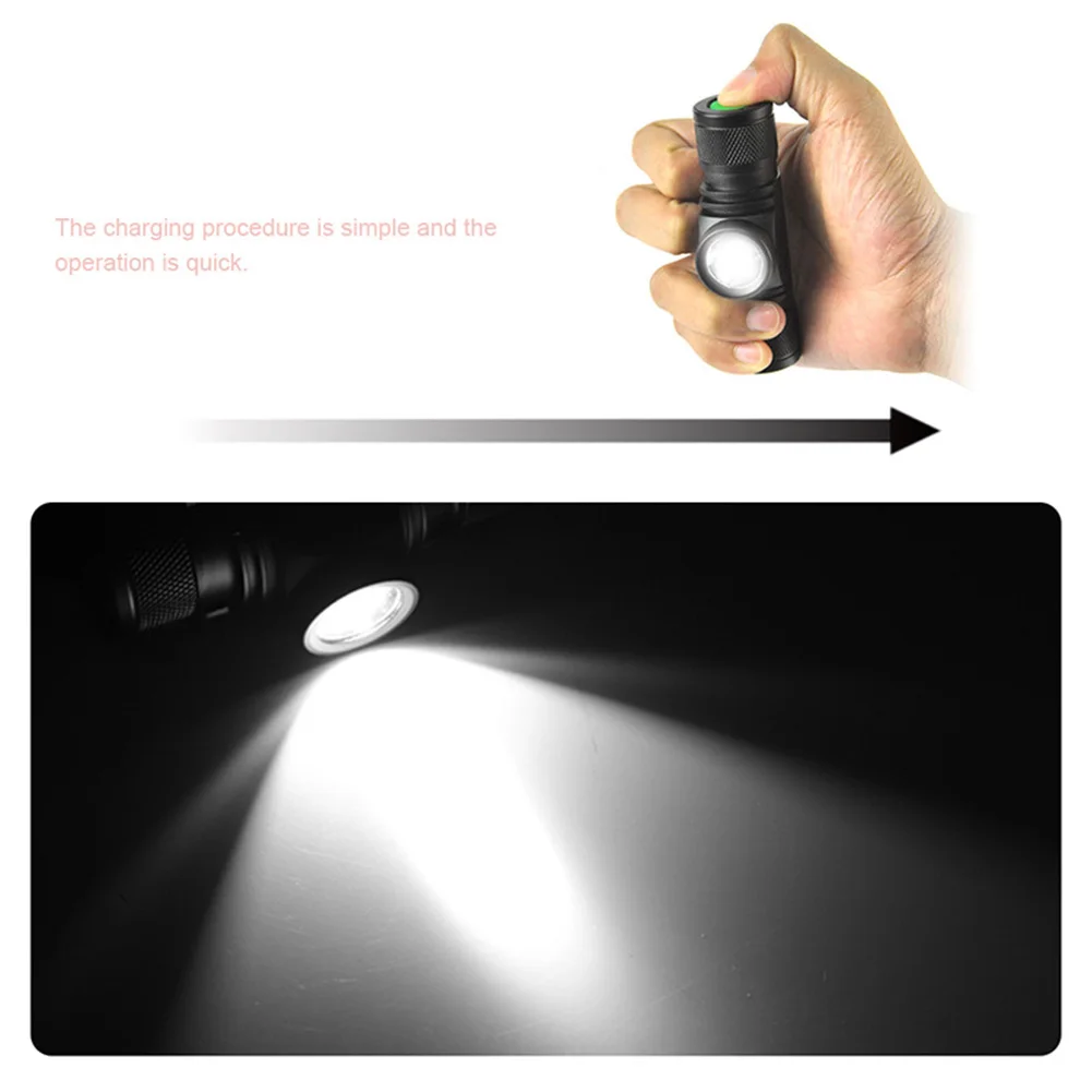

XM-L2 LED USB Headlamp Head Torch Rechargeable Flashlight Work Lights 1 * LED Headlight 1 * Usb Cable