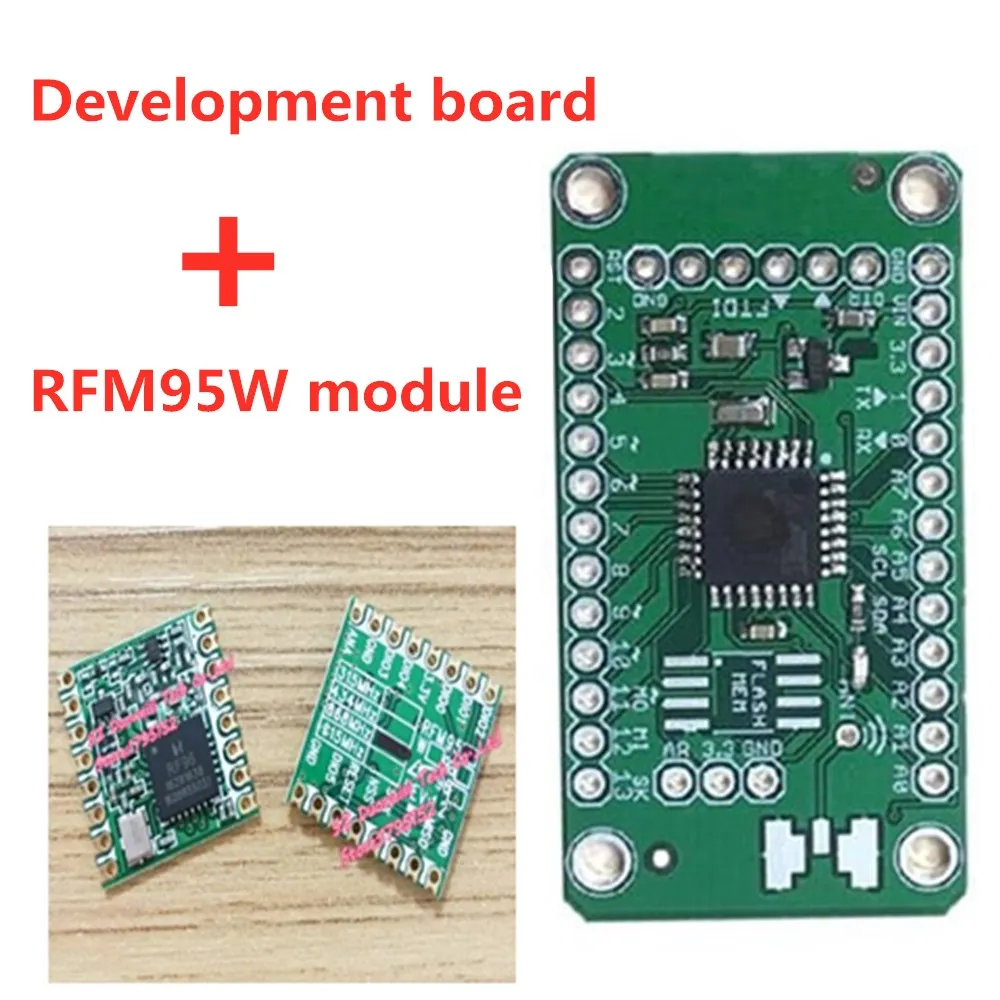 Подходит для Arduino 3,3 В RFM95 RFM69CW RFM12 RFM69HCW RFM92 RFM98 RFM96 беспроводной модуль LoRa макетная плата - Цвет: RFM95W 915MHZ