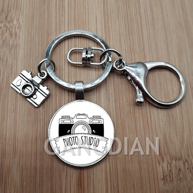 Лидер продаж модный ретро-брелок с милым узором для камеры брелок мини-камеры