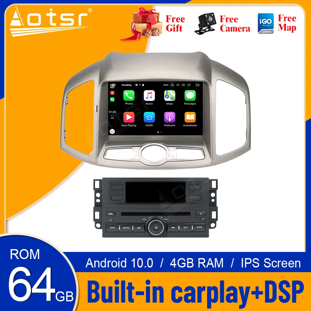 

Carplay For CHEVROLET CAPTIVA 2012 2013 2014 2015 2016 2017 2018+ Android Player GPS Auto Audio Stereo Radio Recorder Head Unit