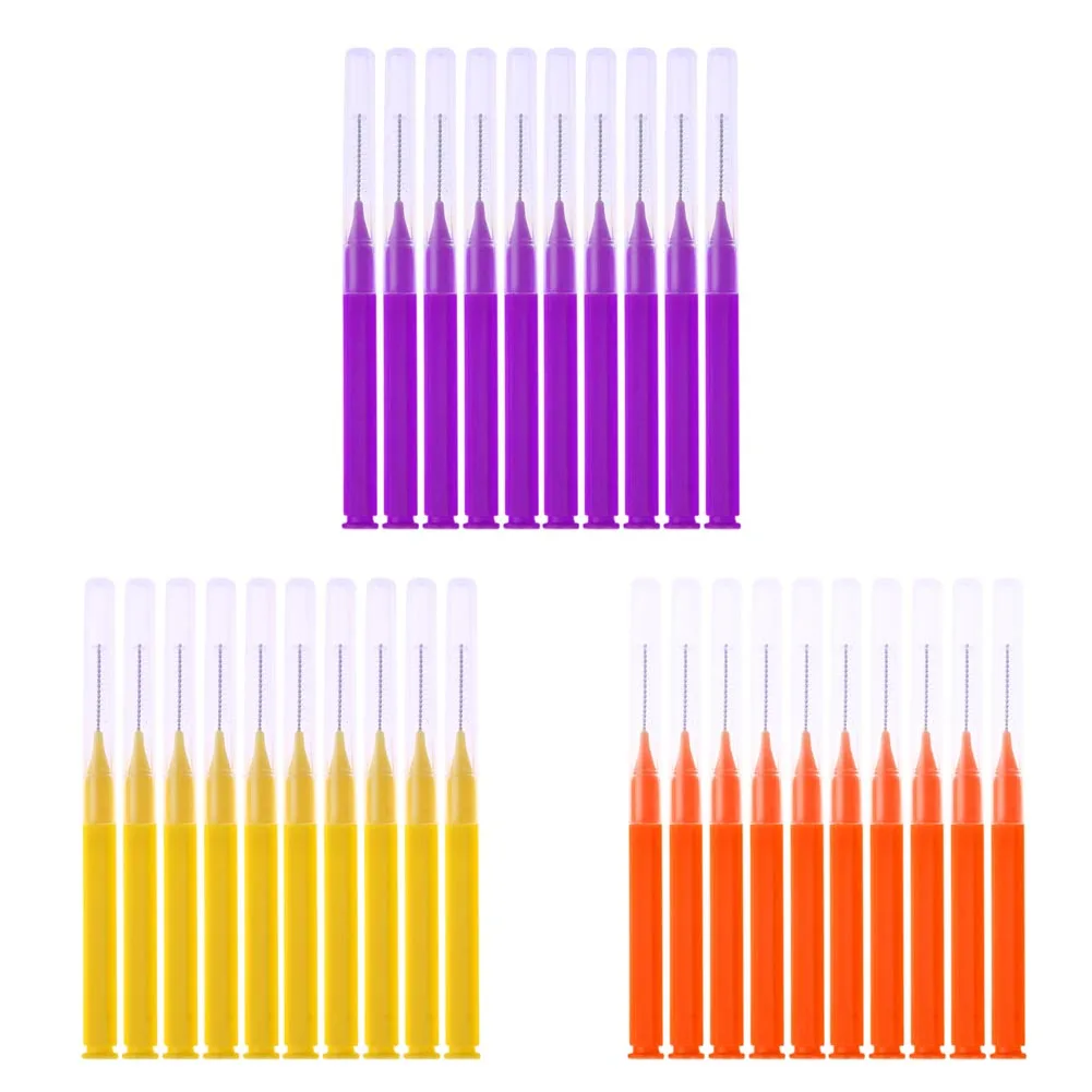 

Interdental Brush 8pcs/Pack I Type Interdental Brush Dental Cleaning Brush Massage Toothpick Easy Cleaning Teeth Sliding