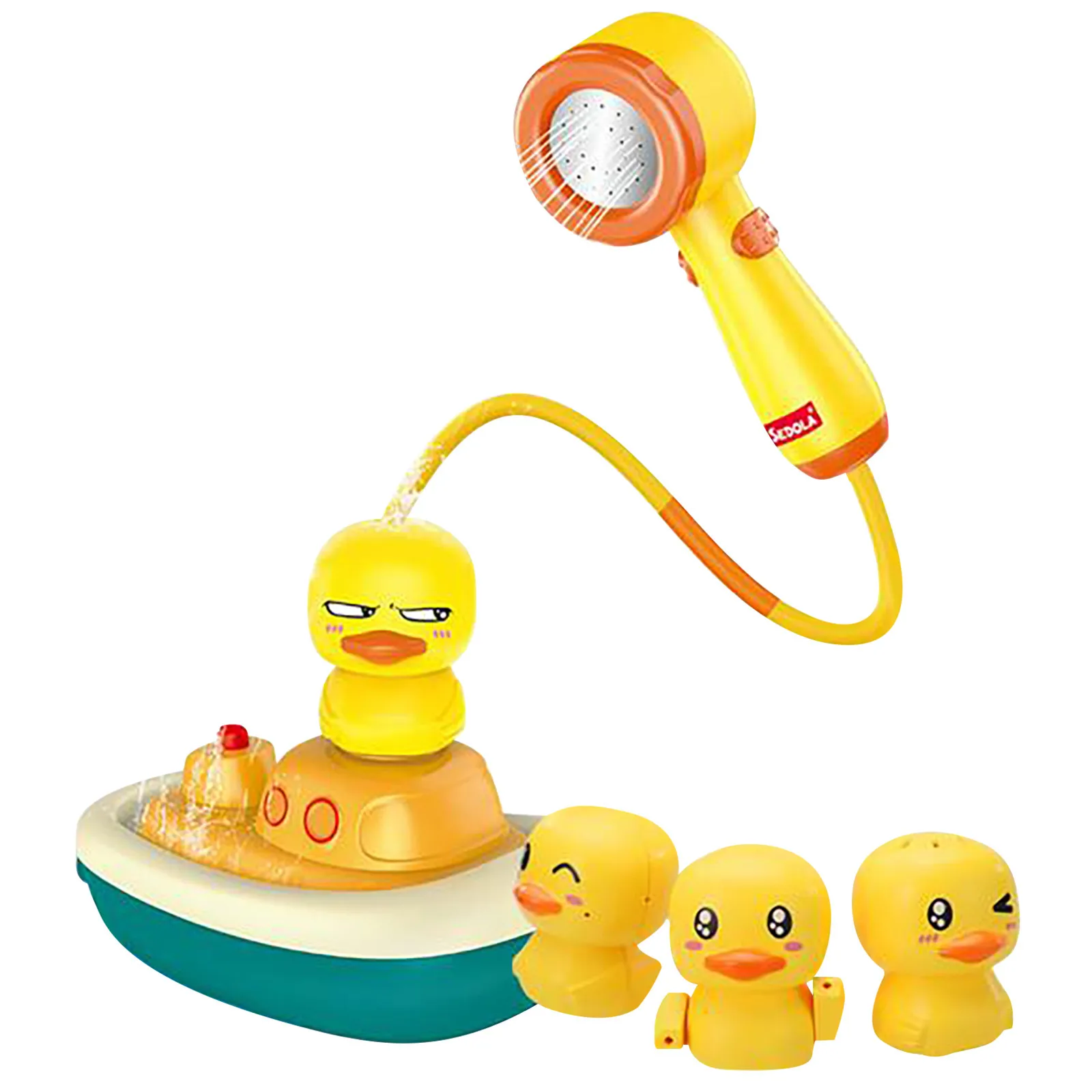 

Baby Shower Bath Toys Electric Water Spray Toys Kids Baby Bathroom Bathtub Faucet Shower Toys Funny Little Duck Water Game R5