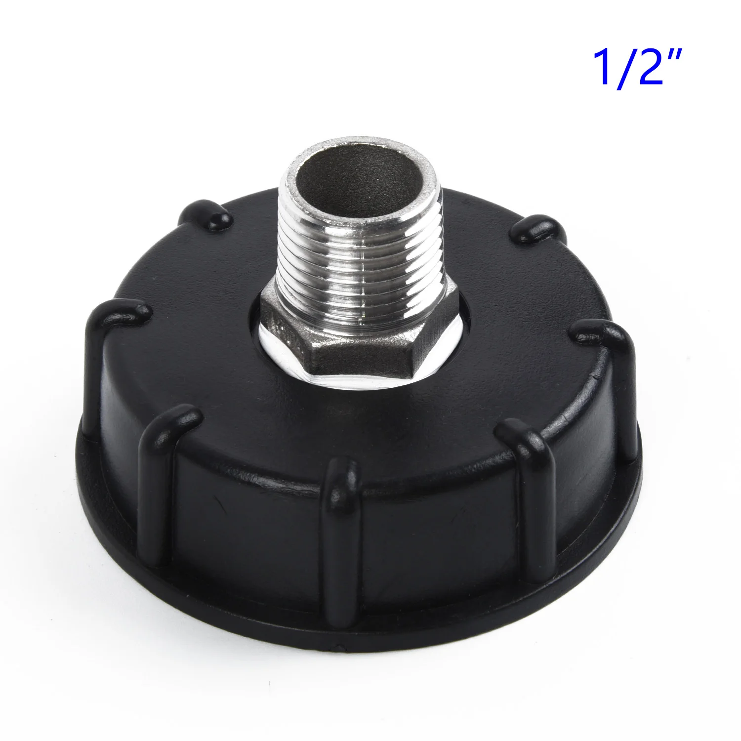 

Cap Tank Adapter Hole Thread 1/2\\\\\\\" 3/4\\\\\\\" 1\\\\\\\" 60mm thick thread Black Tap Connector