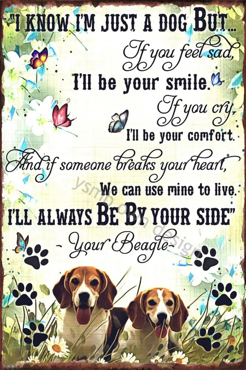 

Настенный декор Beagle, украшение для комнаты, Ретро винтажный металлический знак, Жестяная Табличка для художественного клуба, мужская пещер...