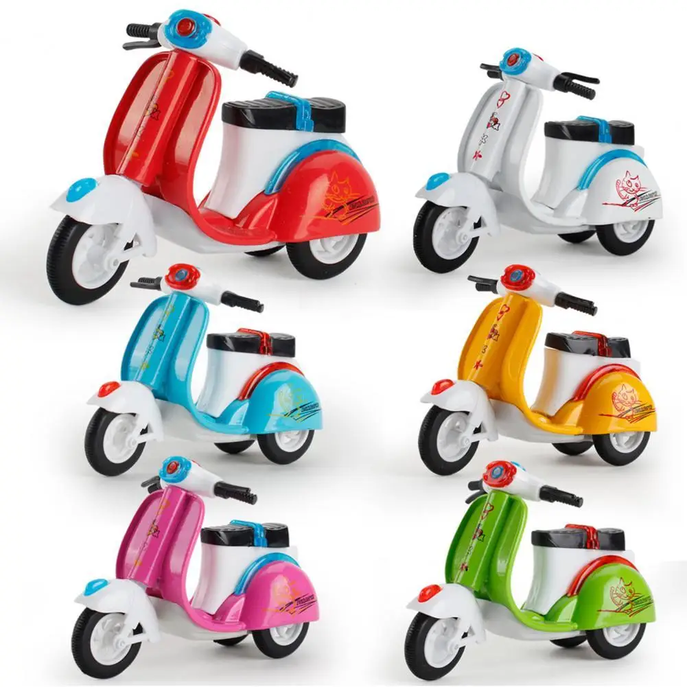 Детский мини-вытяните назад автомобиль Mini сплава мотоцикла модель с коляской